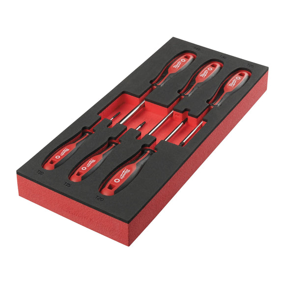 MILWAUKEE Skrutrekker TX Sett 2 Skuminnsats - 6 stk