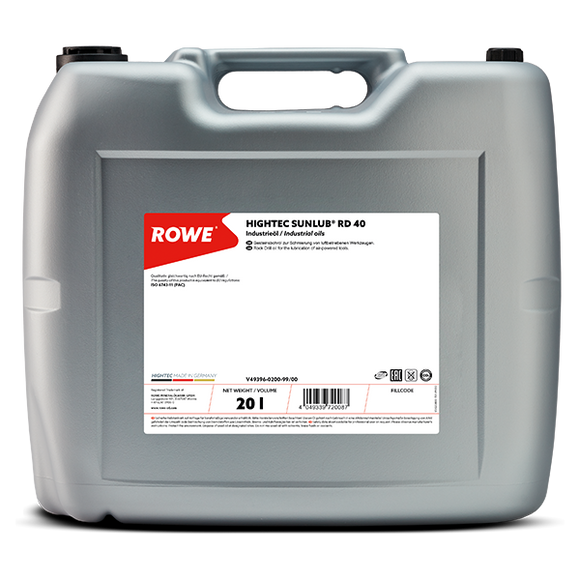 Rowe Hightec Sunlub RD40 Bio Rock Drill Oil 20L